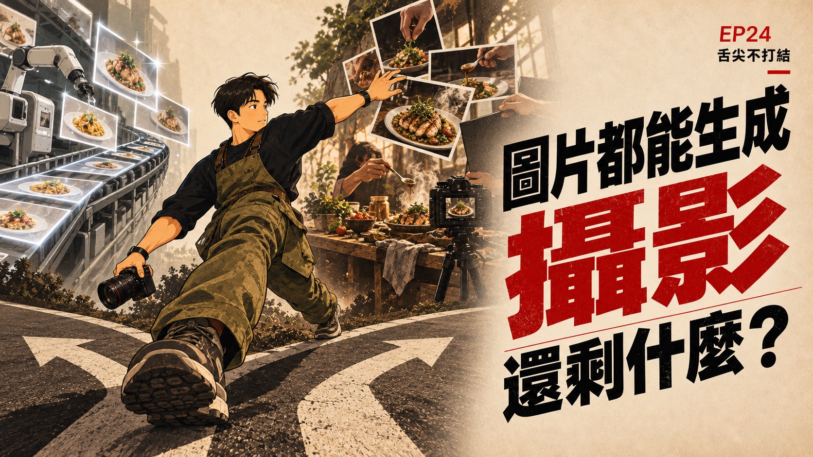 舌尖不打結 EP24 插畫封面:當圖片都能生成,攝影還剩什麼?