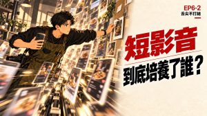 舌尖不打結 EP6-2 插畫封面:短影音一直在滑,最後到底記住了誰?